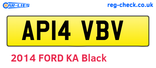 AP14VBV are the vehicle registration plates.