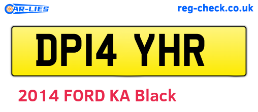 DP14YHR are the vehicle registration plates.