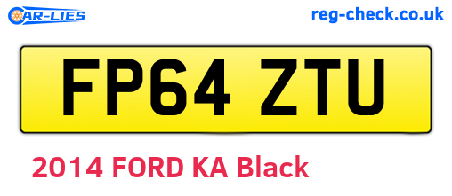 FP64ZTU are the vehicle registration plates.