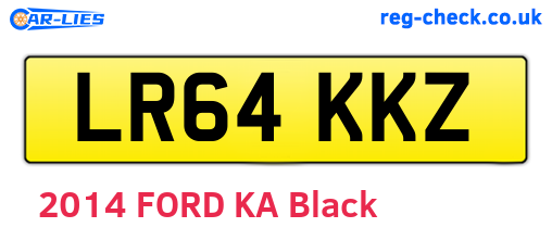 LR64KKZ are the vehicle registration plates.