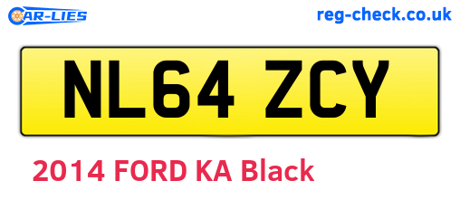 NL64ZCY are the vehicle registration plates.