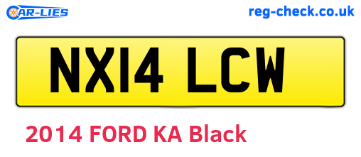 NX14LCW are the vehicle registration plates.
