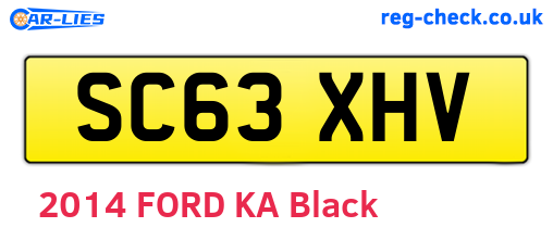 SC63XHV are the vehicle registration plates.