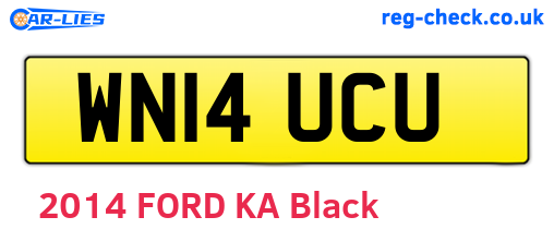 WN14UCU are the vehicle registration plates.