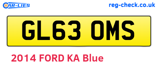 GL63OMS are the vehicle registration plates.