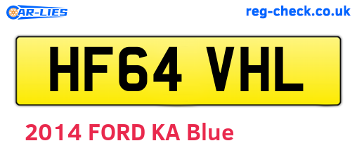 HF64VHL are the vehicle registration plates.