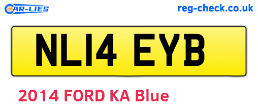 NL14EYB are the vehicle registration plates.