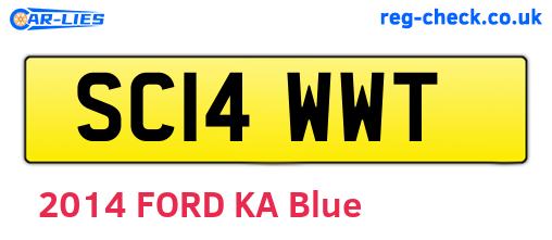 SC14WWT are the vehicle registration plates.