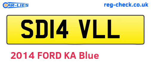 SD14VLL are the vehicle registration plates.