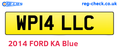 WP14LLC are the vehicle registration plates.