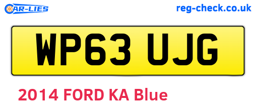WP63UJG are the vehicle registration plates.