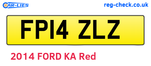 FP14ZLZ are the vehicle registration plates.