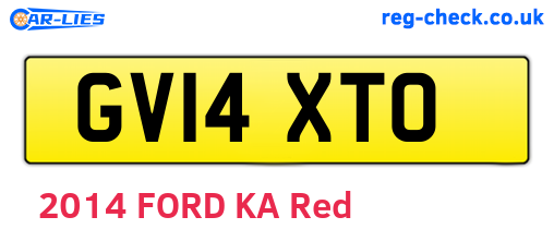 GV14XTO are the vehicle registration plates.