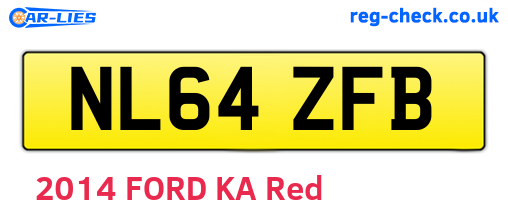 NL64ZFB are the vehicle registration plates.