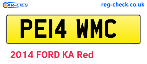 PE14WMC are the vehicle registration plates.