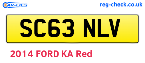 SC63NLV are the vehicle registration plates.