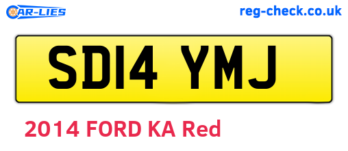SD14YMJ are the vehicle registration plates.