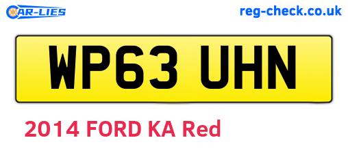 WP63UHN are the vehicle registration plates.