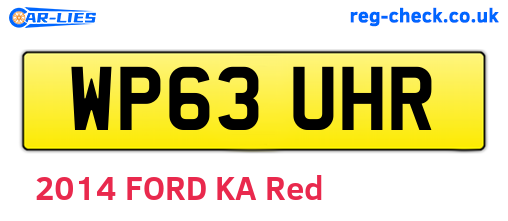 WP63UHR are the vehicle registration plates.