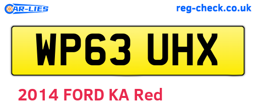 WP63UHX are the vehicle registration plates.