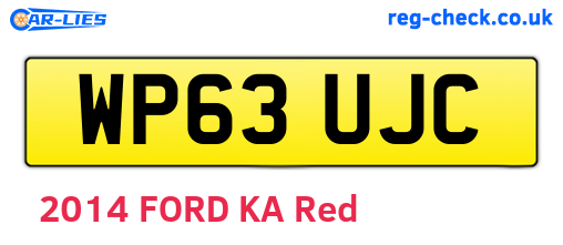 WP63UJC are the vehicle registration plates.