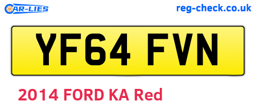 YF64FVN are the vehicle registration plates.