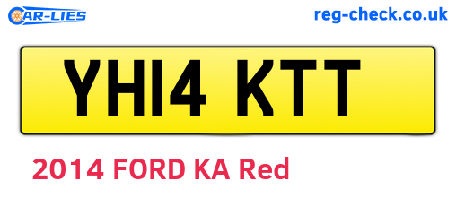 YH14KTT are the vehicle registration plates.
