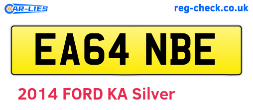 EA64NBE are the vehicle registration plates.