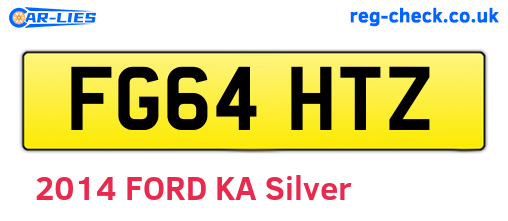 FG64HTZ are the vehicle registration plates.