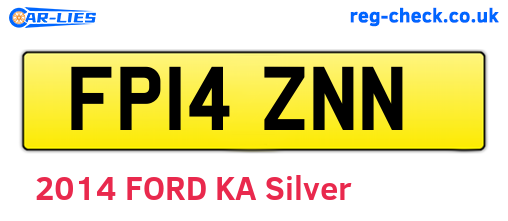 FP14ZNN are the vehicle registration plates.