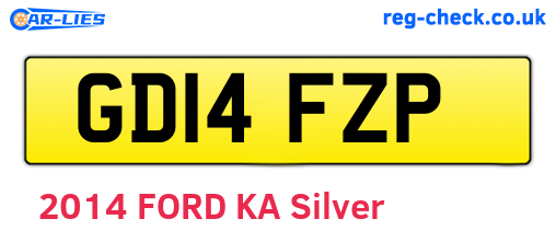 GD14FZP are the vehicle registration plates.