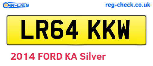 LR64KKW are the vehicle registration plates.