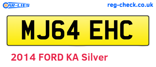 MJ64EHC are the vehicle registration plates.