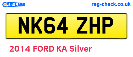 NK64ZHP are the vehicle registration plates.