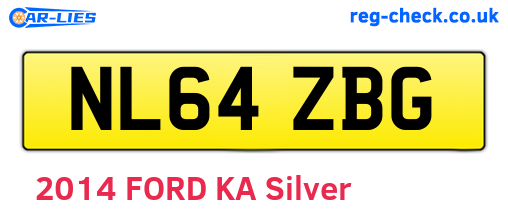 NL64ZBG are the vehicle registration plates.