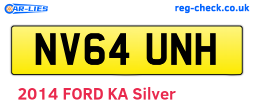 NV64UNH are the vehicle registration plates.