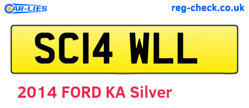 SC14WLL are the vehicle registration plates.