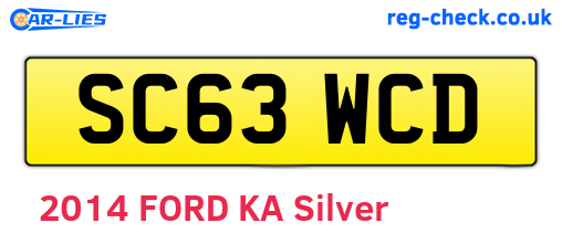 SC63WCD are the vehicle registration plates.