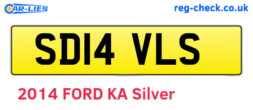 SD14VLS are the vehicle registration plates.