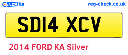 SD14XCV are the vehicle registration plates.
