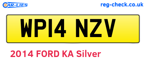 WP14NZV are the vehicle registration plates.