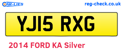 YJ15RXG are the vehicle registration plates.