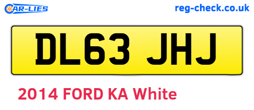 DL63JHJ are the vehicle registration plates.