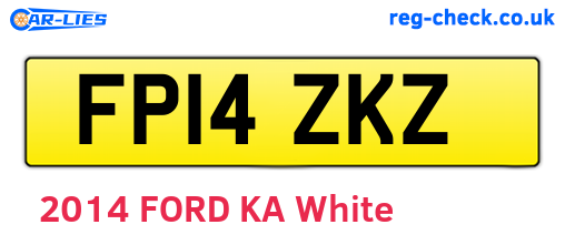 FP14ZKZ are the vehicle registration plates.