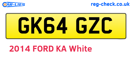 GK64GZC are the vehicle registration plates.