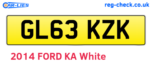 GL63KZK are the vehicle registration plates.