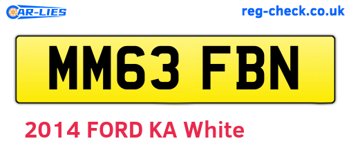 MM63FBN are the vehicle registration plates.