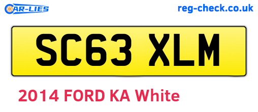 SC63XLM are the vehicle registration plates.