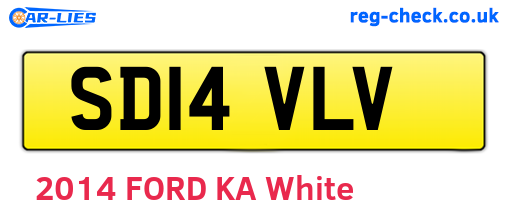 SD14VLV are the vehicle registration plates.