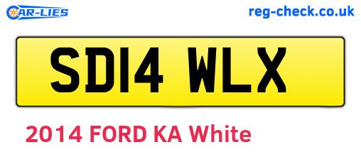 SD14WLX are the vehicle registration plates.
